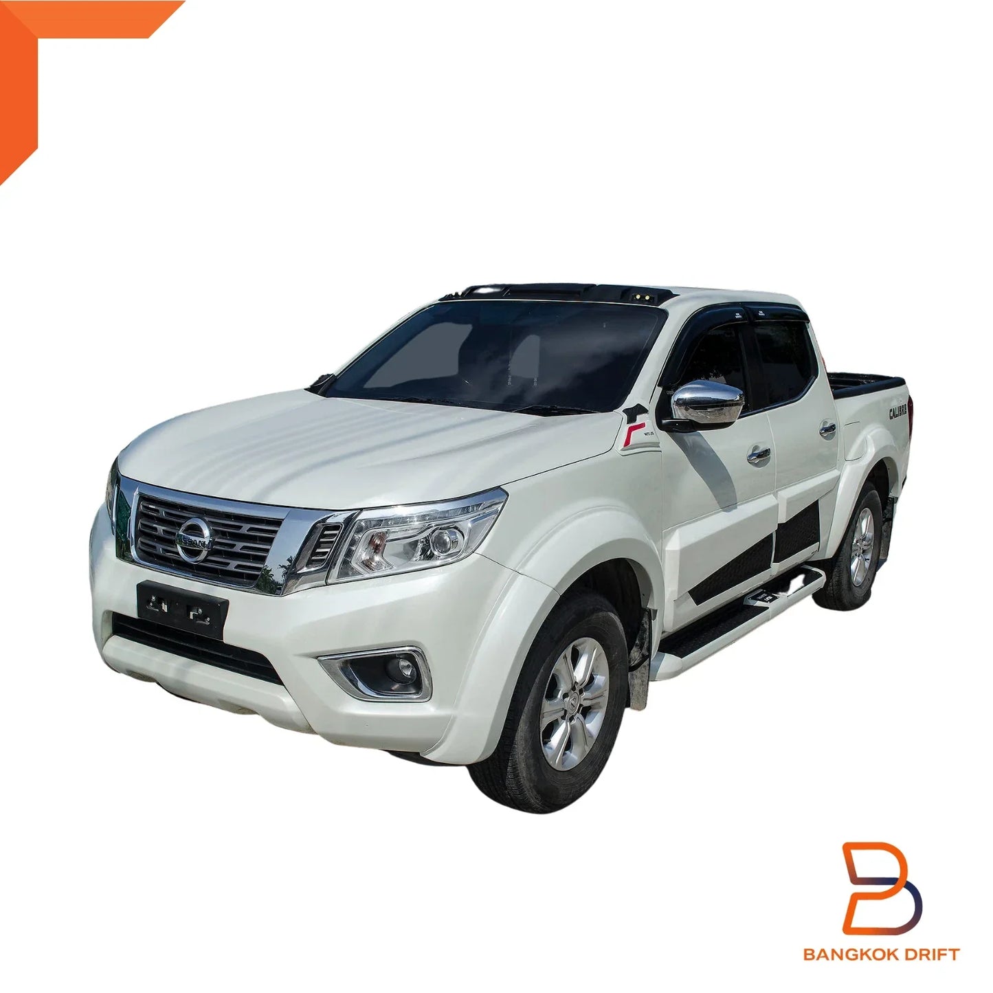 Wheel Arch Flares QX1 Pearl White for Nissan Navara D23 Ute ST ST-X (15-19)