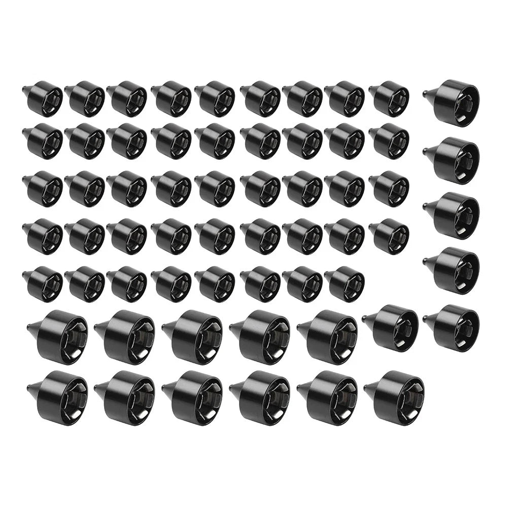 61X Engine Topper Bolt Caps Cover Black for Harley Twin Cam FLH (1999-2006)