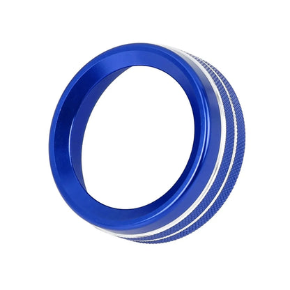 3 x Blue AC Climate Control Ring Knob Trim Covers for Dodge Challenger, Ram