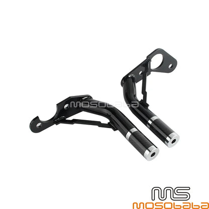 Black Rear Guards Crash Bar & Frame Slider for Harley Softail Fat Bob (2018-2023)