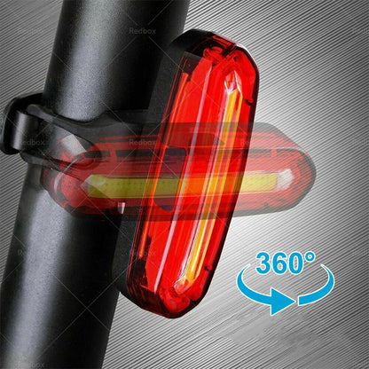 120 Lumens LED Rear Bike Tail Light USB Rechargeable for Bicycle