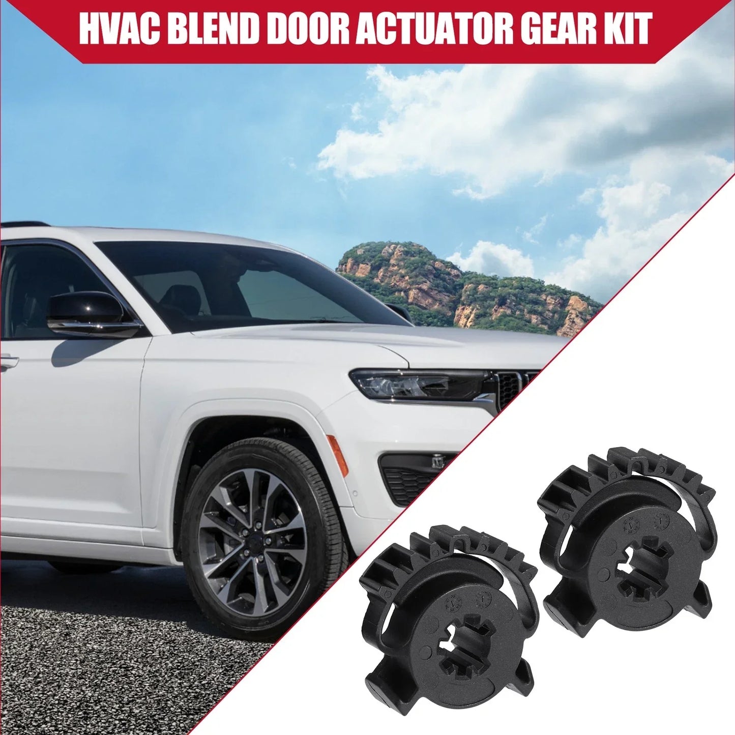 HVAC Blend Door Actuator Gears for Dodge Durango (2011-2023) 2 x pcs