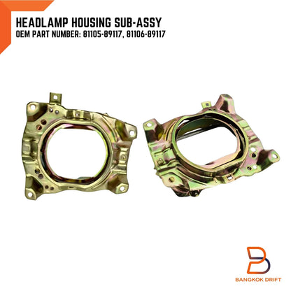 Headlight Square Housing Lamp Bucket for Toyota Hilux Ute (1981-1983)