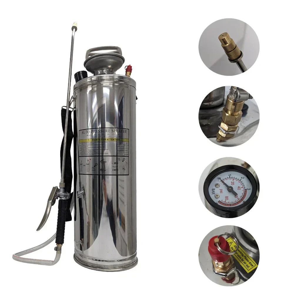 10L Pneumatic Garden Irrigation Sprayer for Stainless Steel