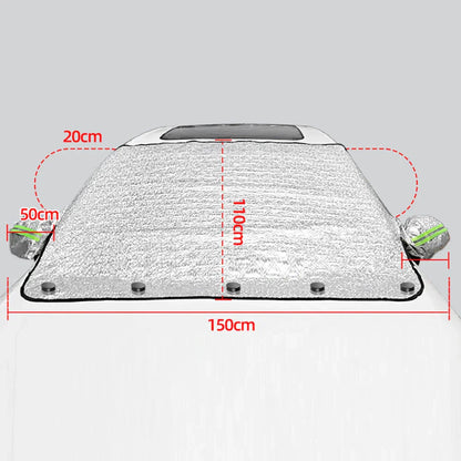 Magnetic Windshield Side Mirror Covers 59.05"x43.3" for Winter Protection