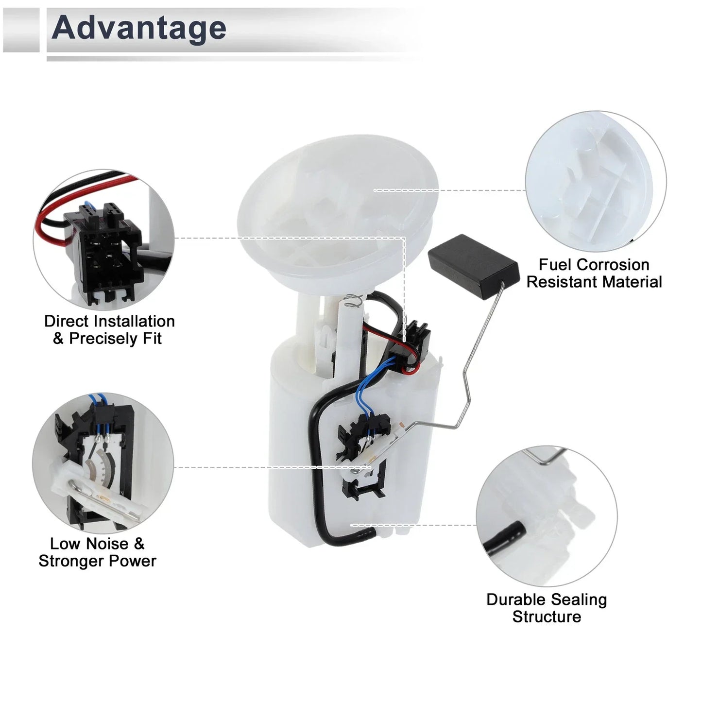 Fuel Pump Assembly for Mercedes Benz W203 C230 2.5L (2001-2007)