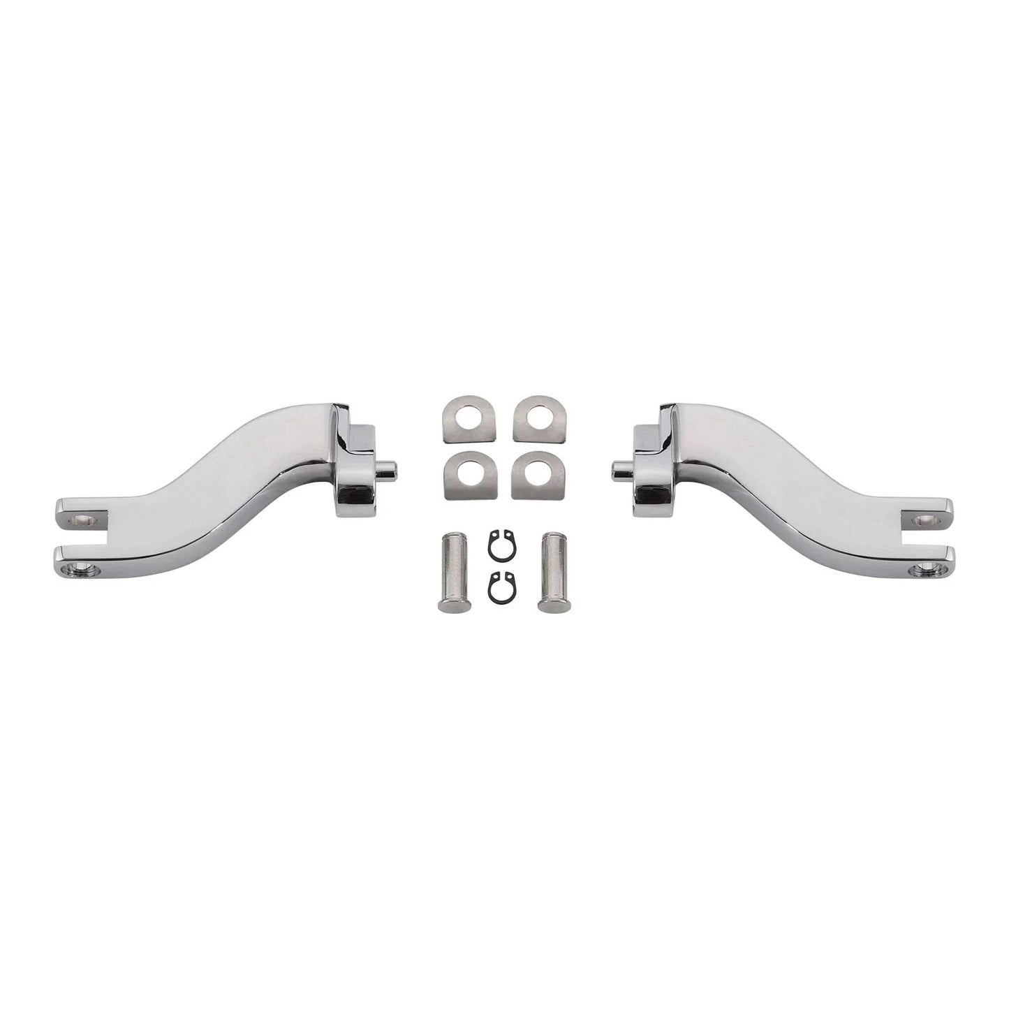 Chrome Passenger Footpeg Mount Bracket for Harley Road Glide King (1993-2025)