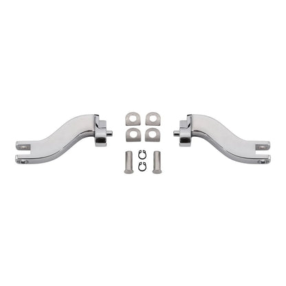 Chrome Passenger Footpeg Mount Bracket for Harley Road Glide King (1993-2025)