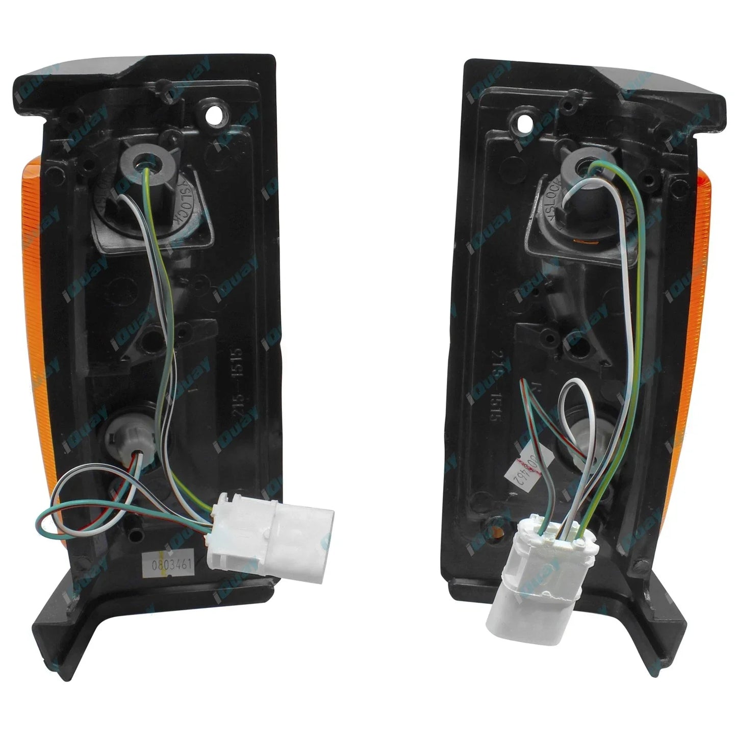 Drivers + Passengers Corner Indicator Amber Blinker Lamps for Navara D21 Ute