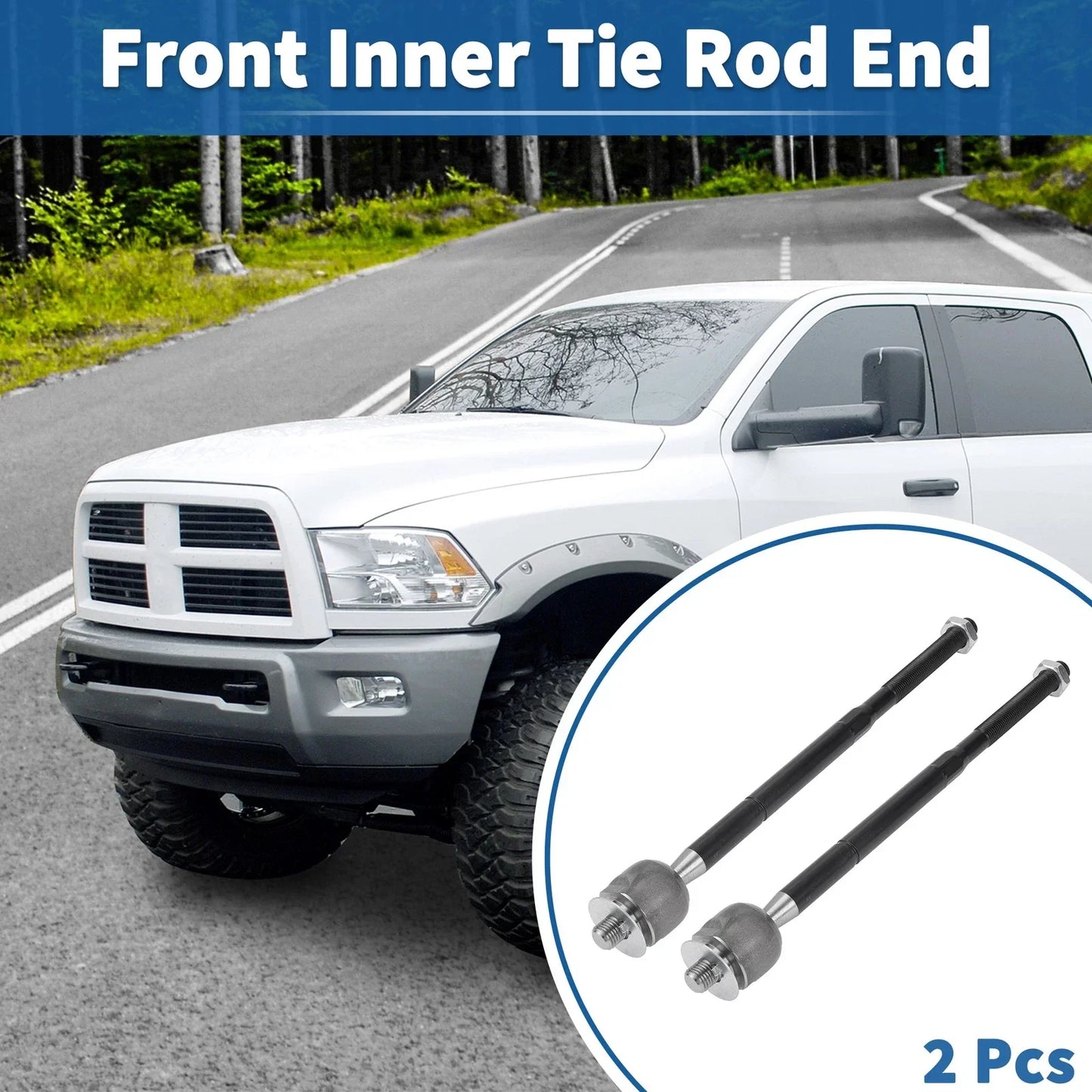 2 x Front Inner Tie Rod End Links for Dodge Journey (2009-2018)