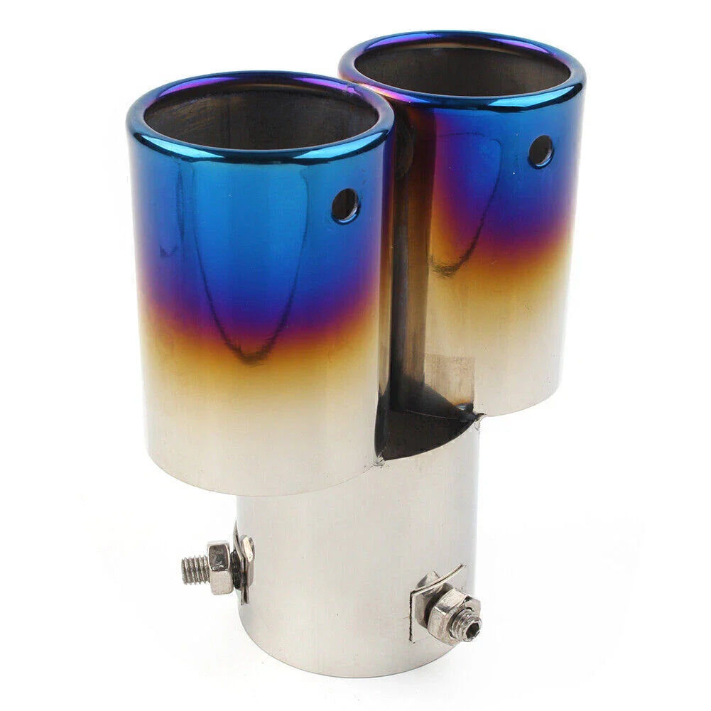 Stainless Steel Dual Exhaust Pipe Tail Muffler Tips for Car Accessories