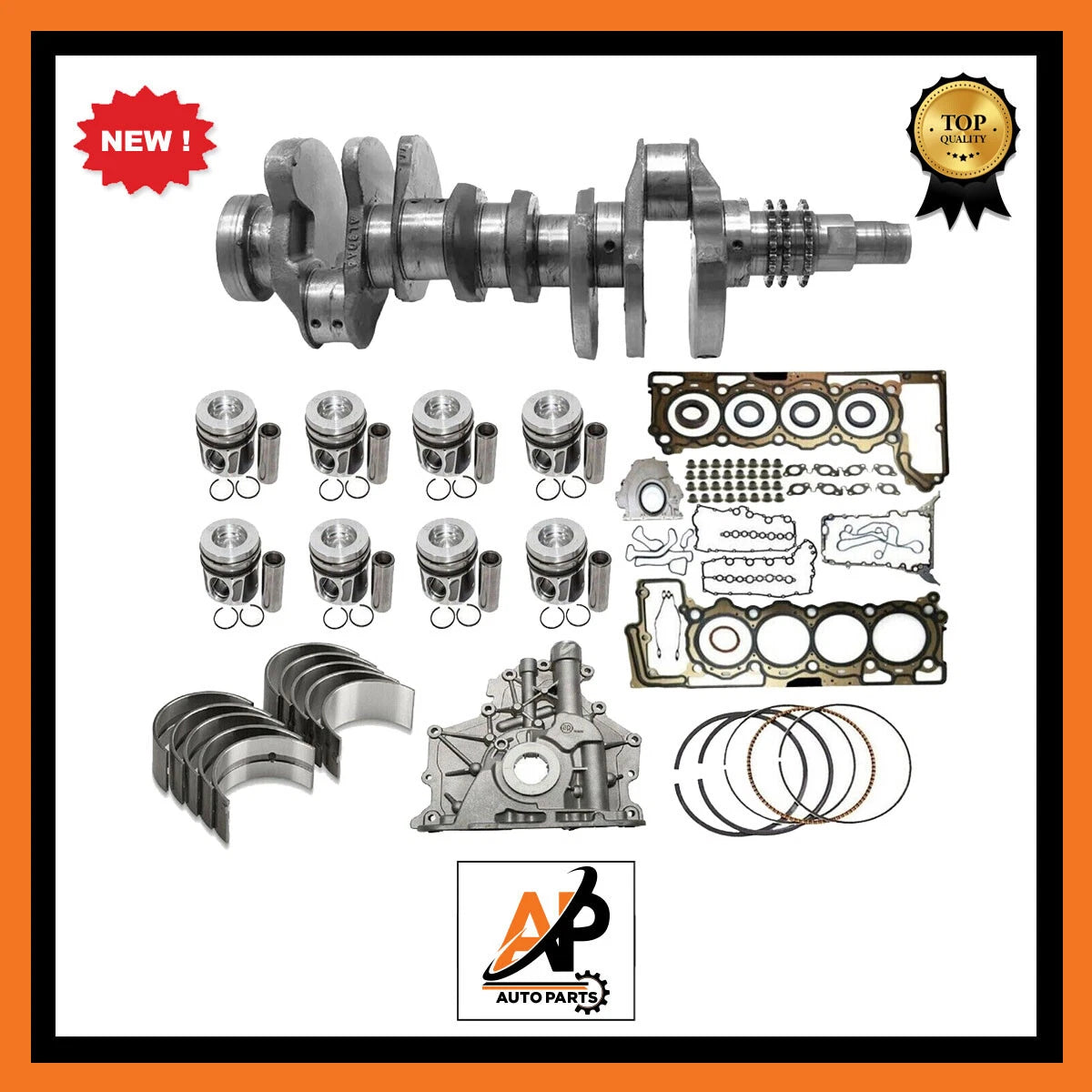 Crankshaft and Engine Rebuild Kit Replacement for Land Rover Range Rover 4.4 (2013–2017)