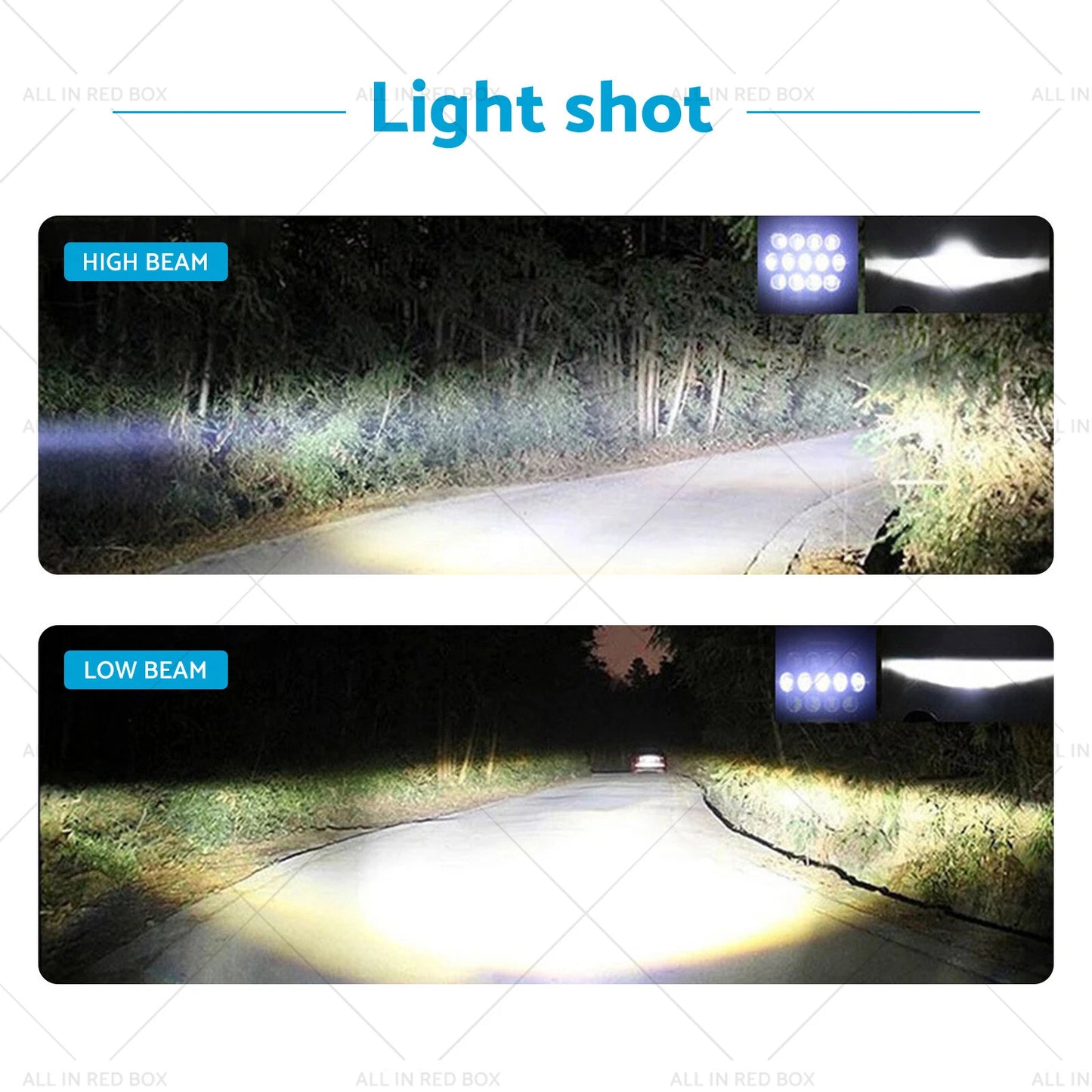 7In Round LED Headlights Hi/Lo DRL Beam Lamps for Nissan Patrol