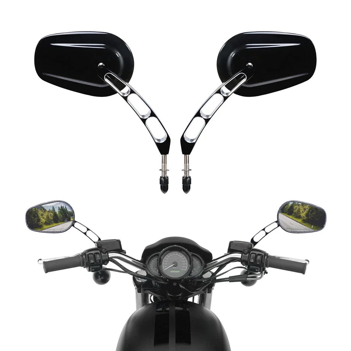Rearview Mirrors for Harley Street 500/750 Sportster XL
