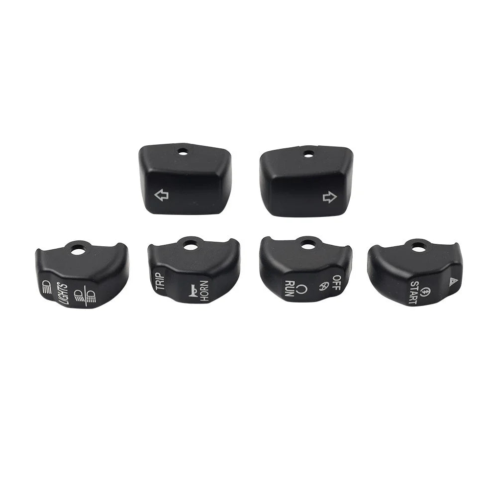6x Handlebar Control Switch Cap Button for Harley Sportster Iron 883 1200