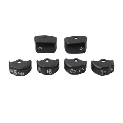 6x Handlebar Control Switch Cap Button for Harley Sportster Iron 883 1200
