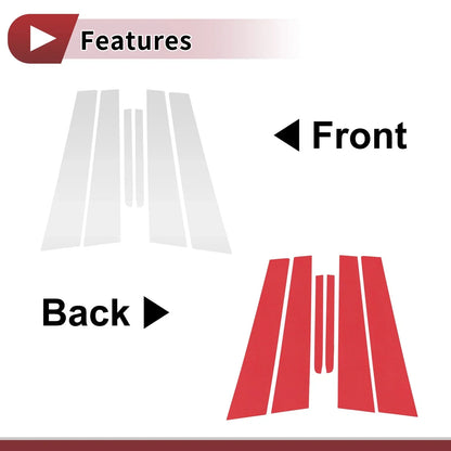 Door Pillar Window Trim for Hyundai Accent (2006-2010) Silver Tone