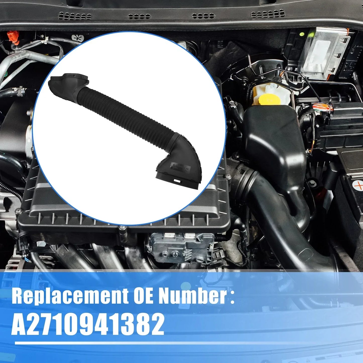 Air Intake Hose Tube for Mercedes-Benz SLK200 KOMPRESSOR 2004-2011 Black