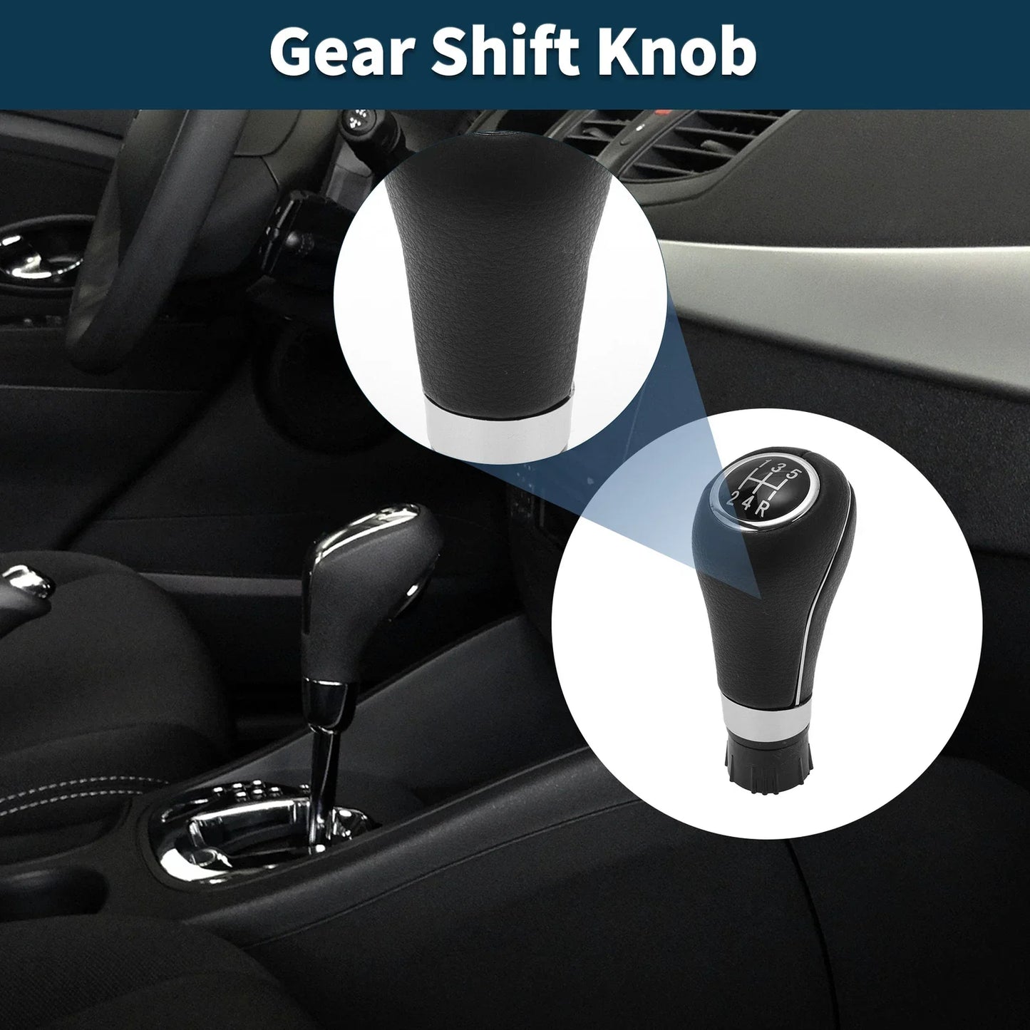 5 Speed Gear Shift Knob for Mercedes-Benz A Class W169 2004-2012 Faux Leather