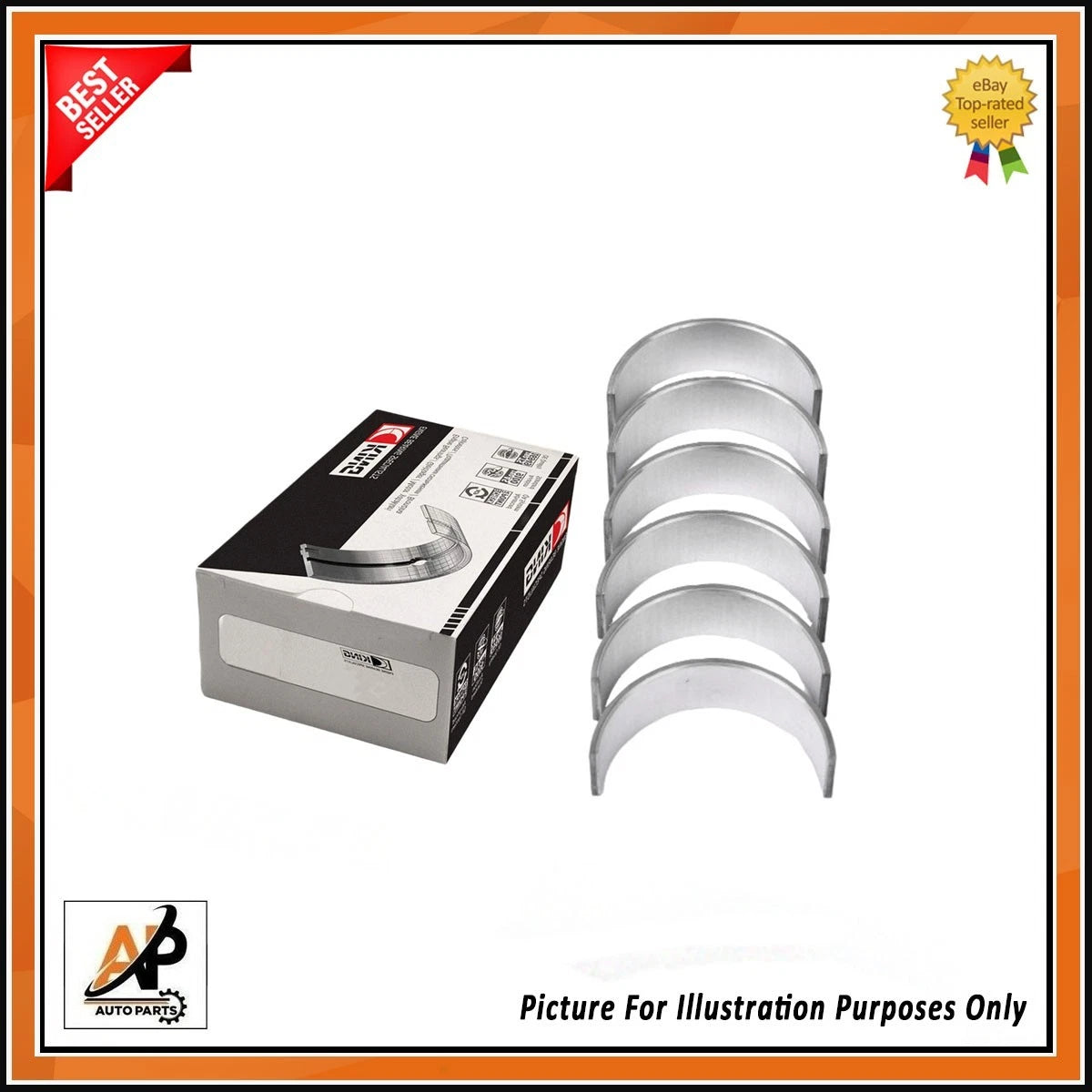 Engine Big End Bearings Standard Size for Mini R56 Peugeot 1.4 (2007–2013)