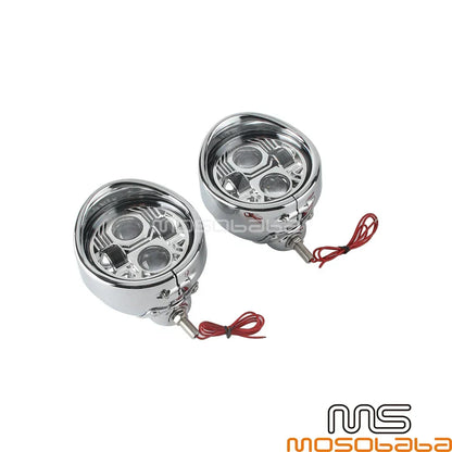 4.5" LED Fog Lights for Harley Dyna, Softail, Sportster, Street Glide