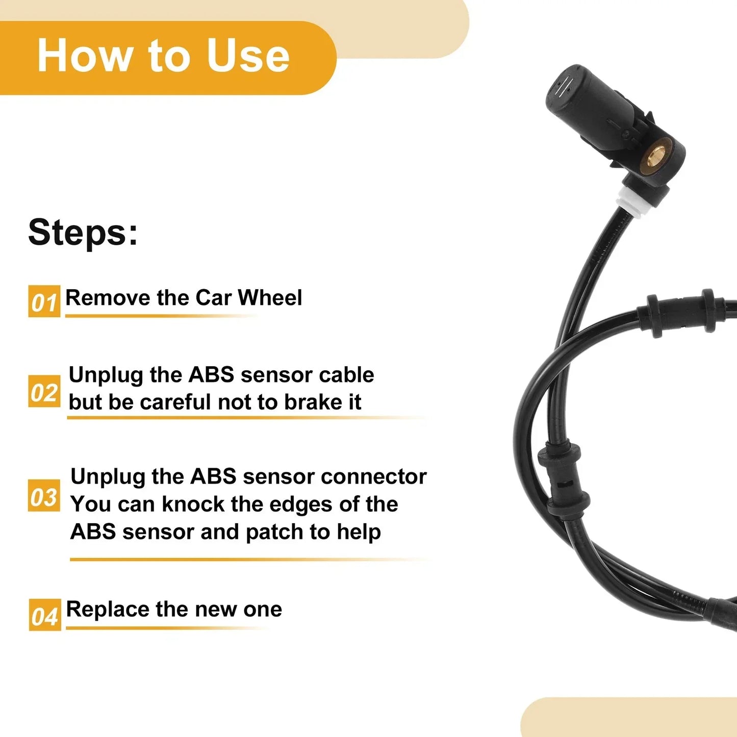 ABS Wheel Speed Sensor for Mercedes-Benz ML320 (2000-2005)