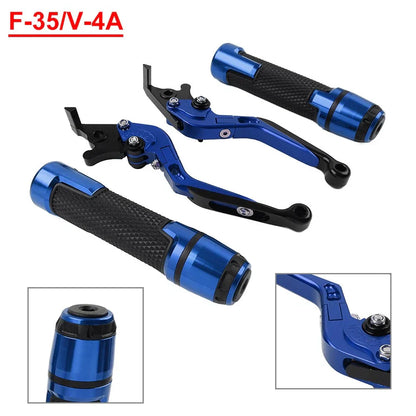 Fold Extendable Brake Clutch Levers Grip Kit for Suzuki GSXR600/750 (2006-2019)