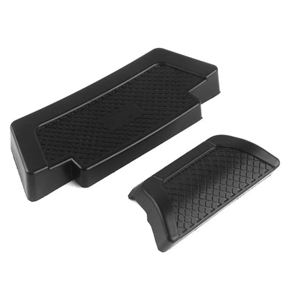 Black Rear Saddlebag Trunk Passenger Backrest Pad for Motorcycle