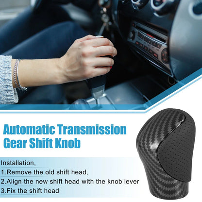 Automatic Gear Shift Knob for Lexus - Carbon Fiber Black Faux Leather