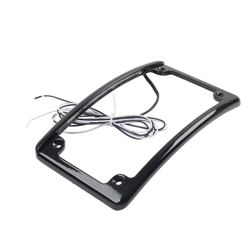 Rear License Frame Bracket w/Light for Harley Touring Glide