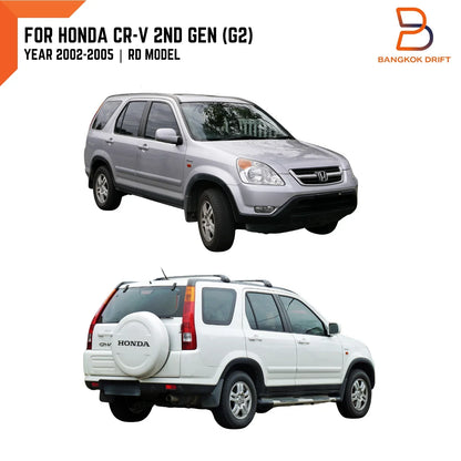 Matte Black Front Mesh Grille Garnish for Honda CR-V (2002-2006)
