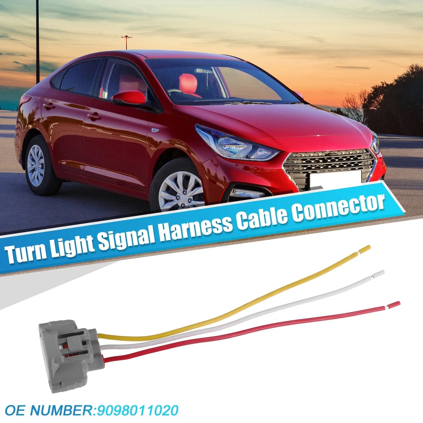 3-Way Turn Signal Light Harness Cable Connector for Toyota ( Specified)