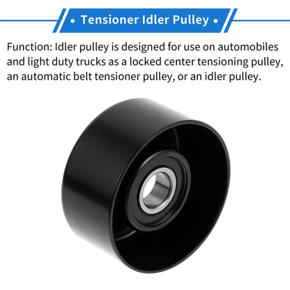 Drive Belt Idler Pulley for Acura TSX, Honda (2004-2014) - 1 x Pulley