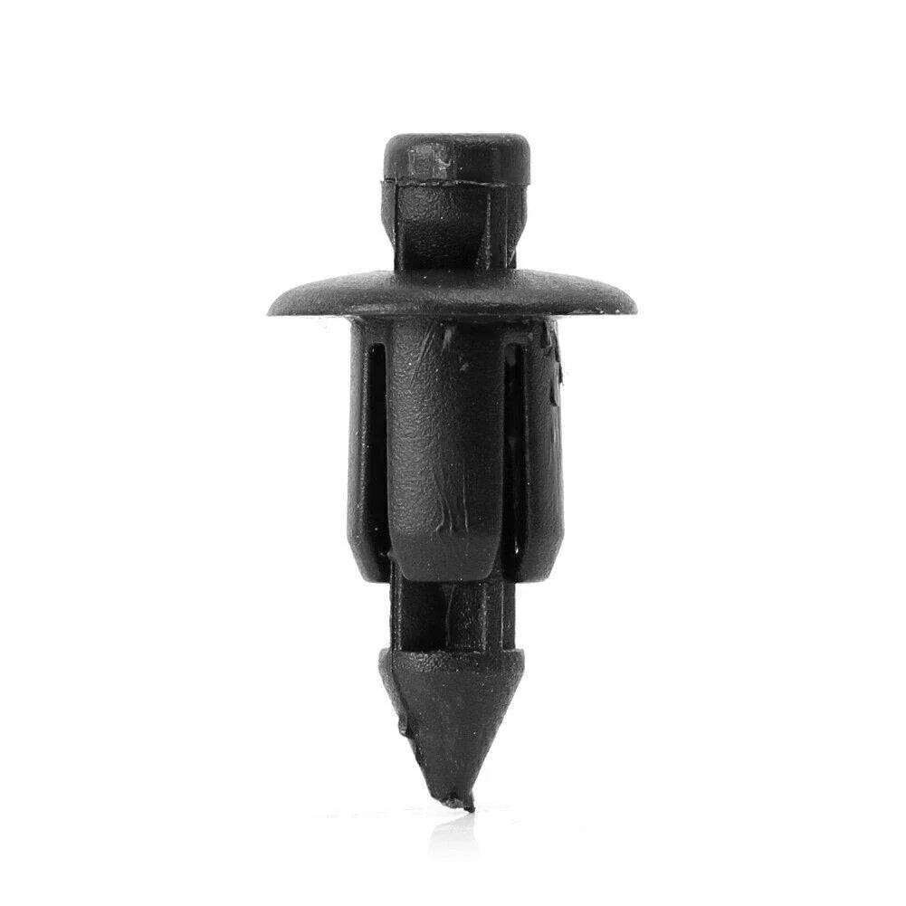6mm Plastic Push Rivets Fastener Pin Clips for ATV - 100 Pcs