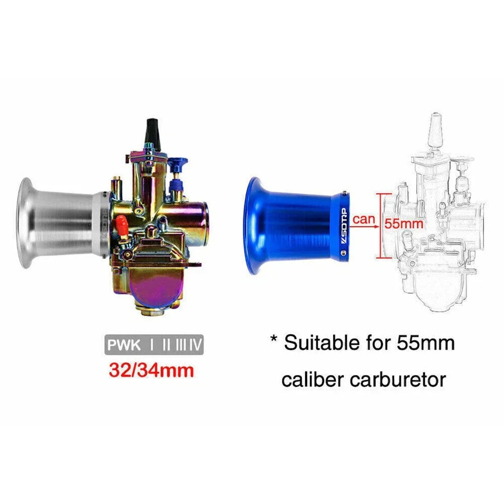 55mm Carburetor Air Filter Velocity Stacks for 32/34mm