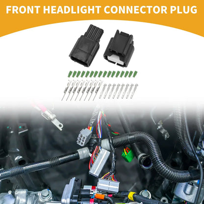 8 Pin Front Headlight Connector Plug for Honda - Male Female Wire Terminal