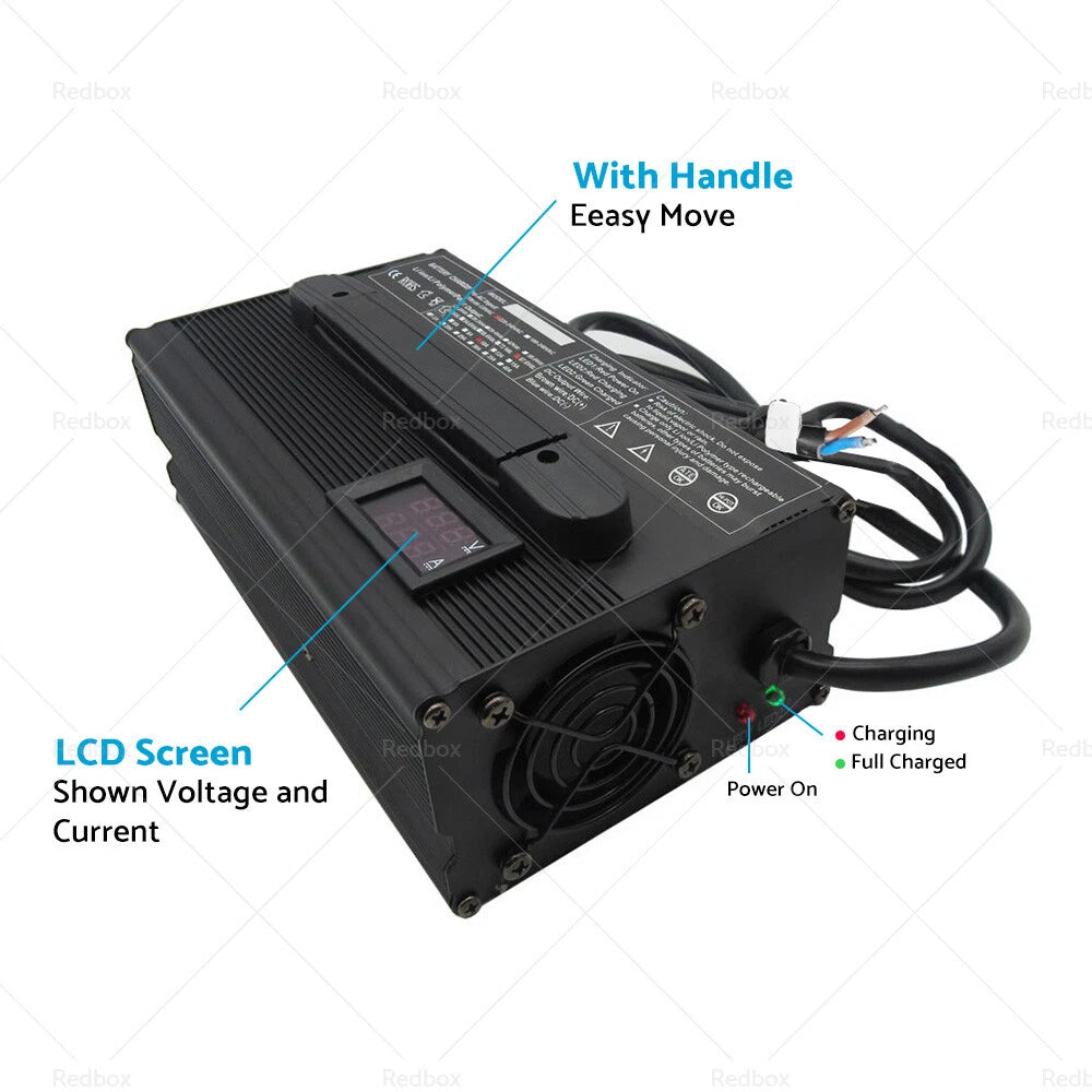 48V 15A Golf Cart Battery Charger for Star, EzGo, Club Car, DS, TXT, Yamaha