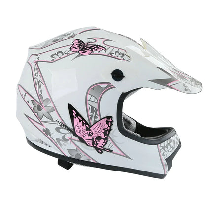 Youth Full Face Helmet DOT for Kids Street Dirt Bike Off-Road ATV UTV