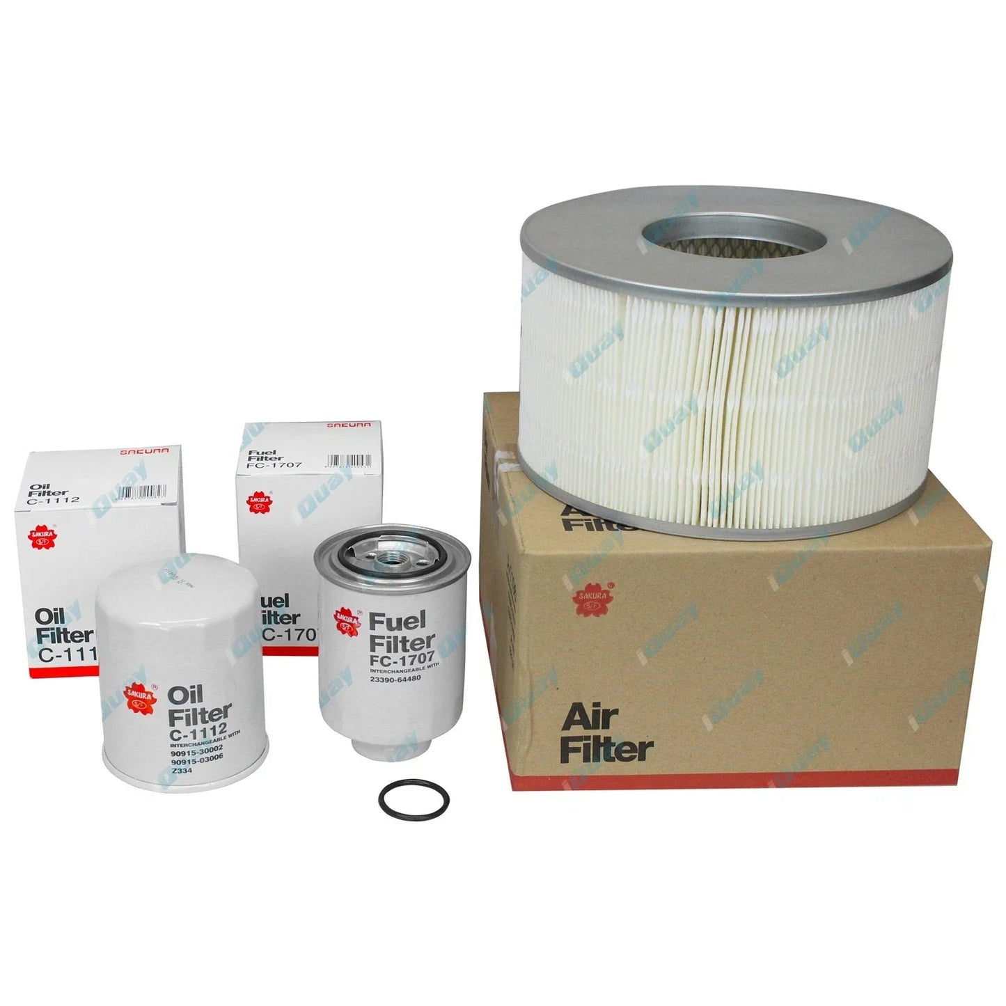 Air Oil Fuel Filter Service Kit for Landcruiser HDJ100 (1998-2007)