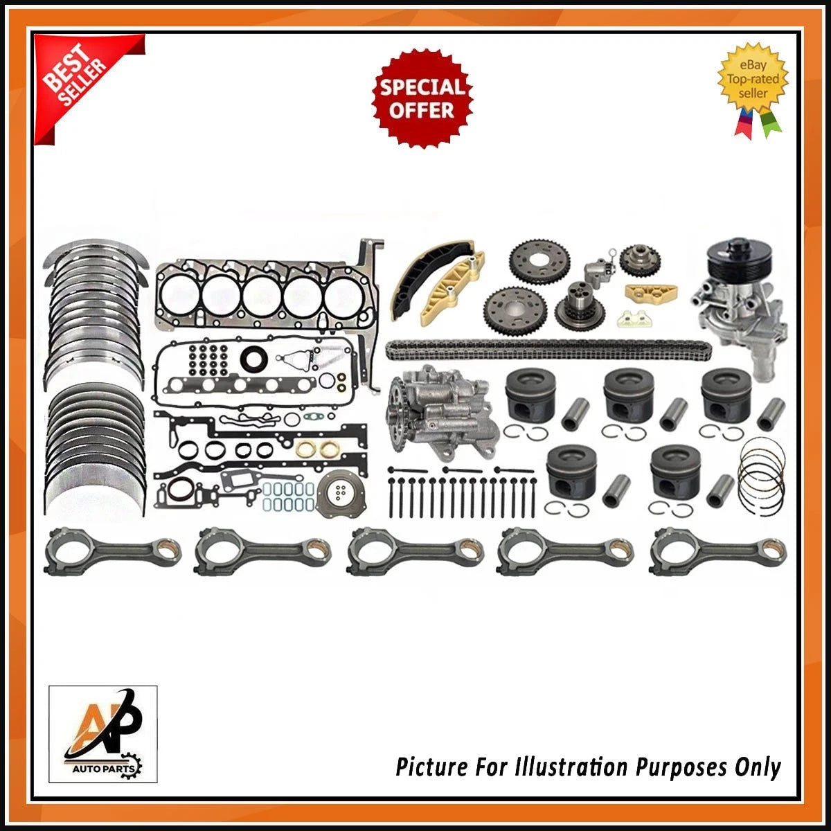 Engine Rebuild Gasket Set Kit for Ford Ranger 3.2 TDCi (2011–2015)