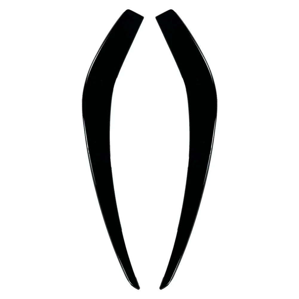 Glossy Black Front Bumper Side Air Vent Trims for Benz A Class (2013-2015)