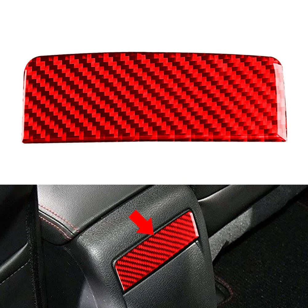 Carbon Fiber Rear Console Panel Cover for Subaru WRX STI (2015-2021)