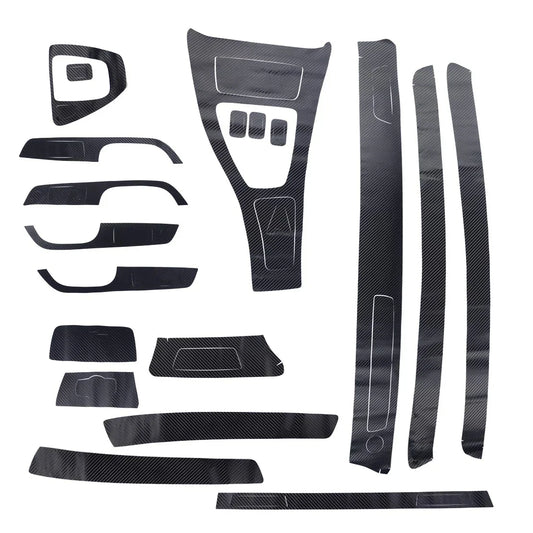15 x Carbon Fiber Interior Vinyl Decals for BMW 3 Series E90 E92 E93 (2007-2013)