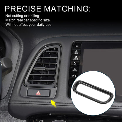 Warning Lamp Button Cover for Honda Vezel RV3 RV4 RV5 RV6 (2021-2023) Black 1 x