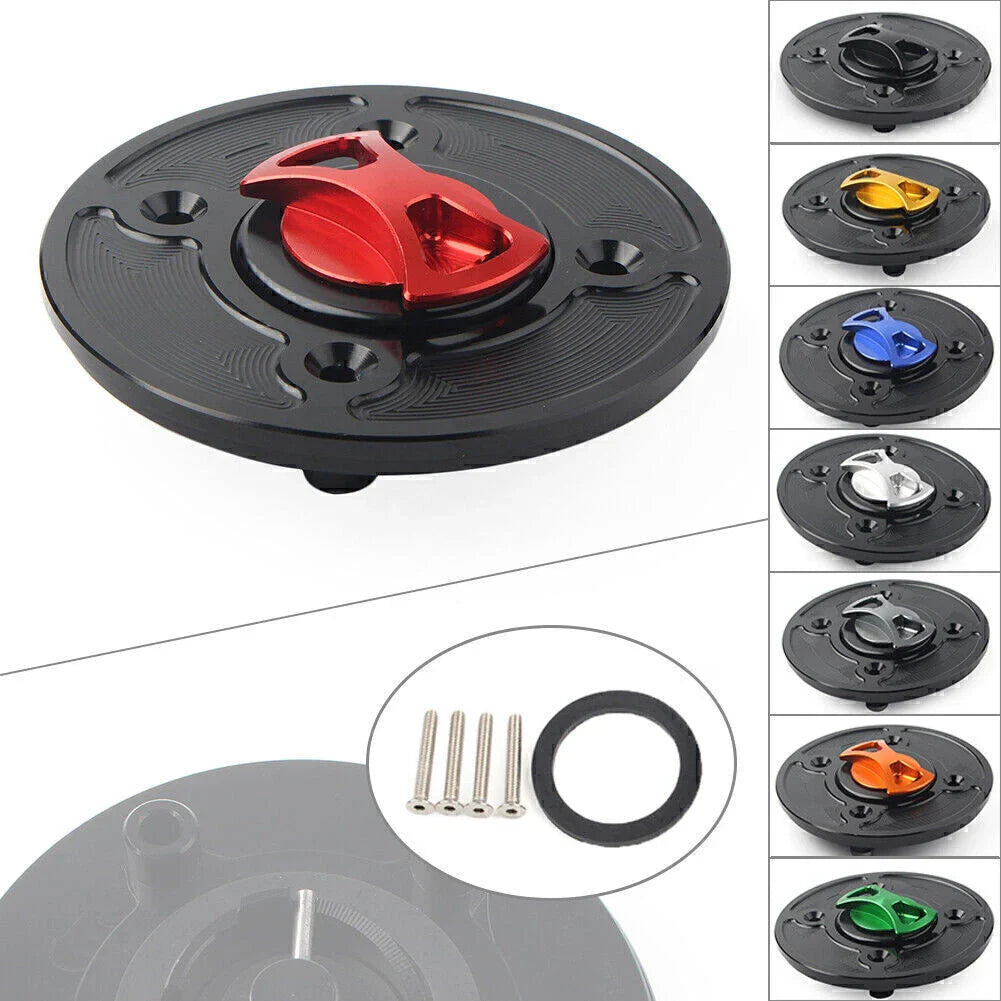 CNC Fuel Gas Tank Cap Cover for Kawasaki Ninja 400, 650, Z900, Versys 1000