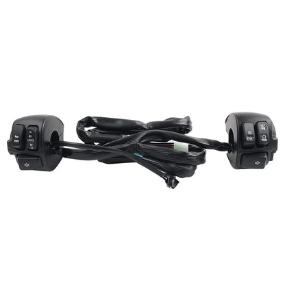 Handlebar Control Switches & Wiring Harness for Harley Softail, Dyna, Sportster