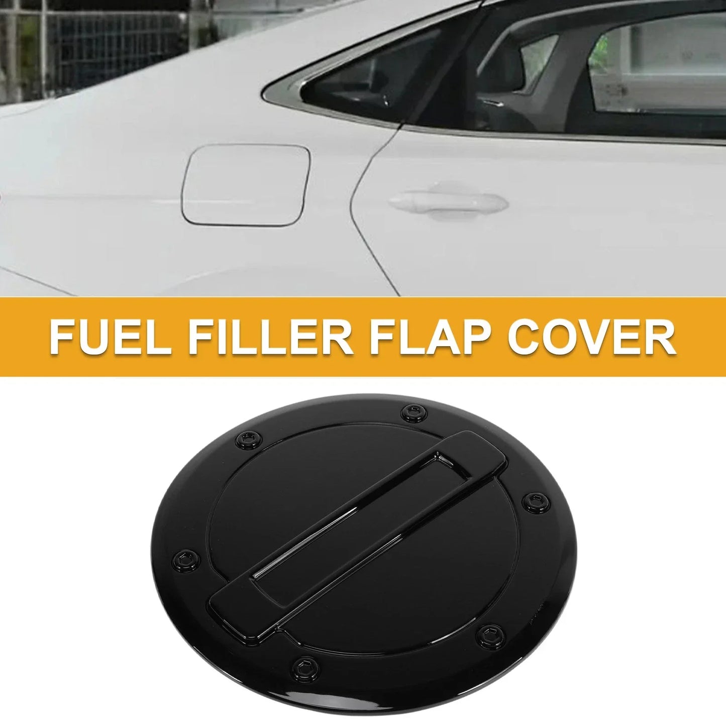 Fuel Tank Door Cap for Dodge Ram 2023-2025 Fuel Filler Flap Cover Black