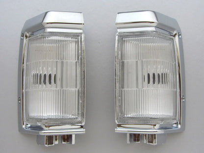 Chrome Corner Light Signal Indicators for Nissan Navara D21 Pickup (1995-1997)