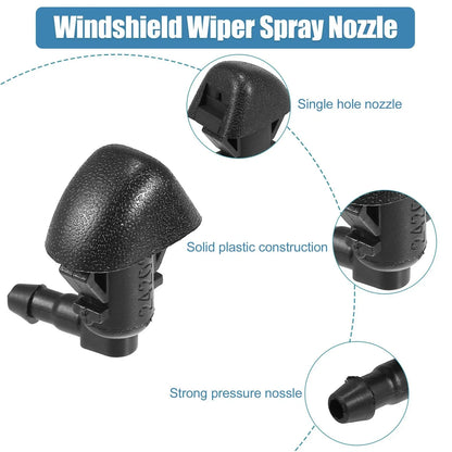 Windshield Washer Nozzle Set for Honda Pilot (2009-2015) 2 x Black