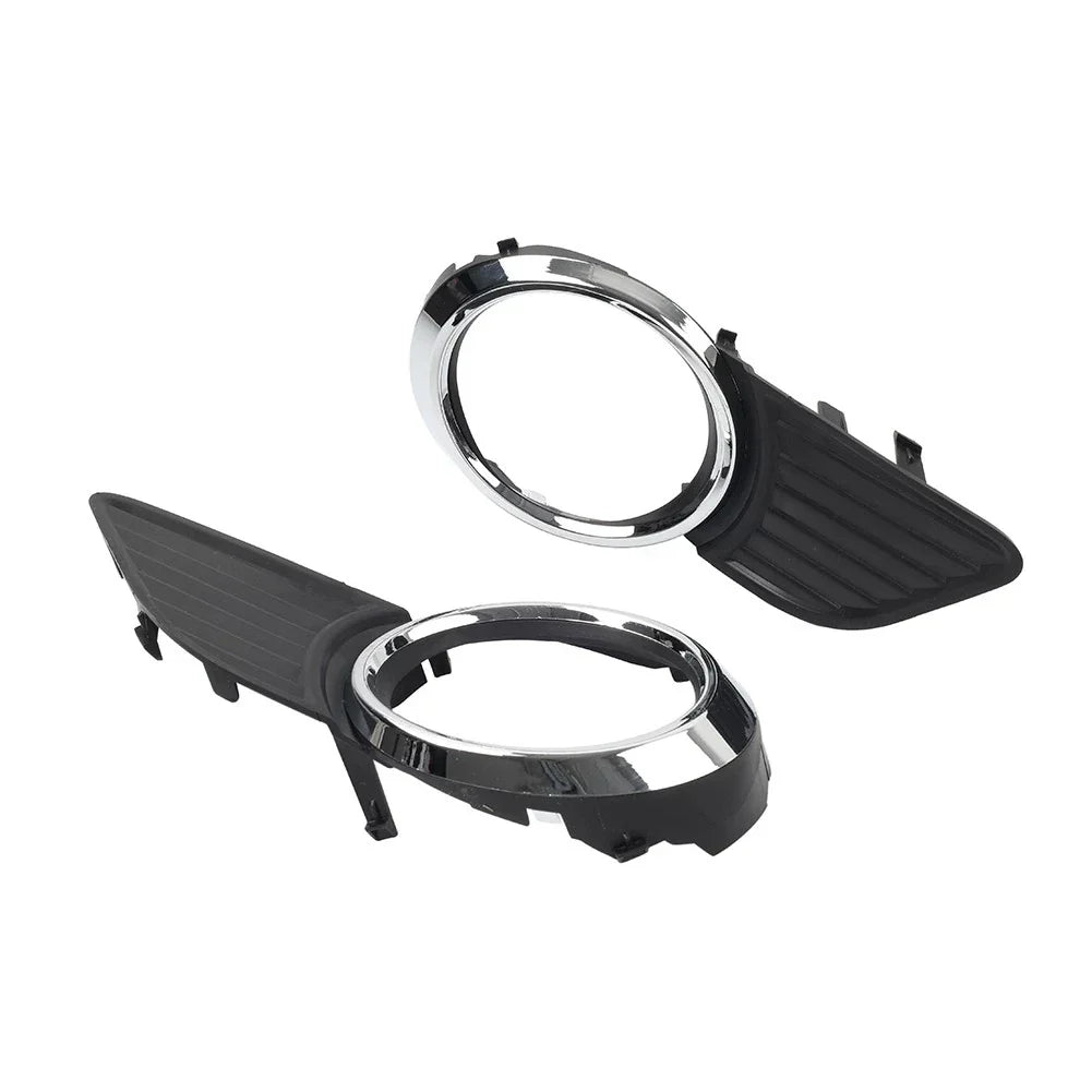 Front Fog Light Bezel Cover  Black/Chrome for Toyota Sienna (2011-2017)